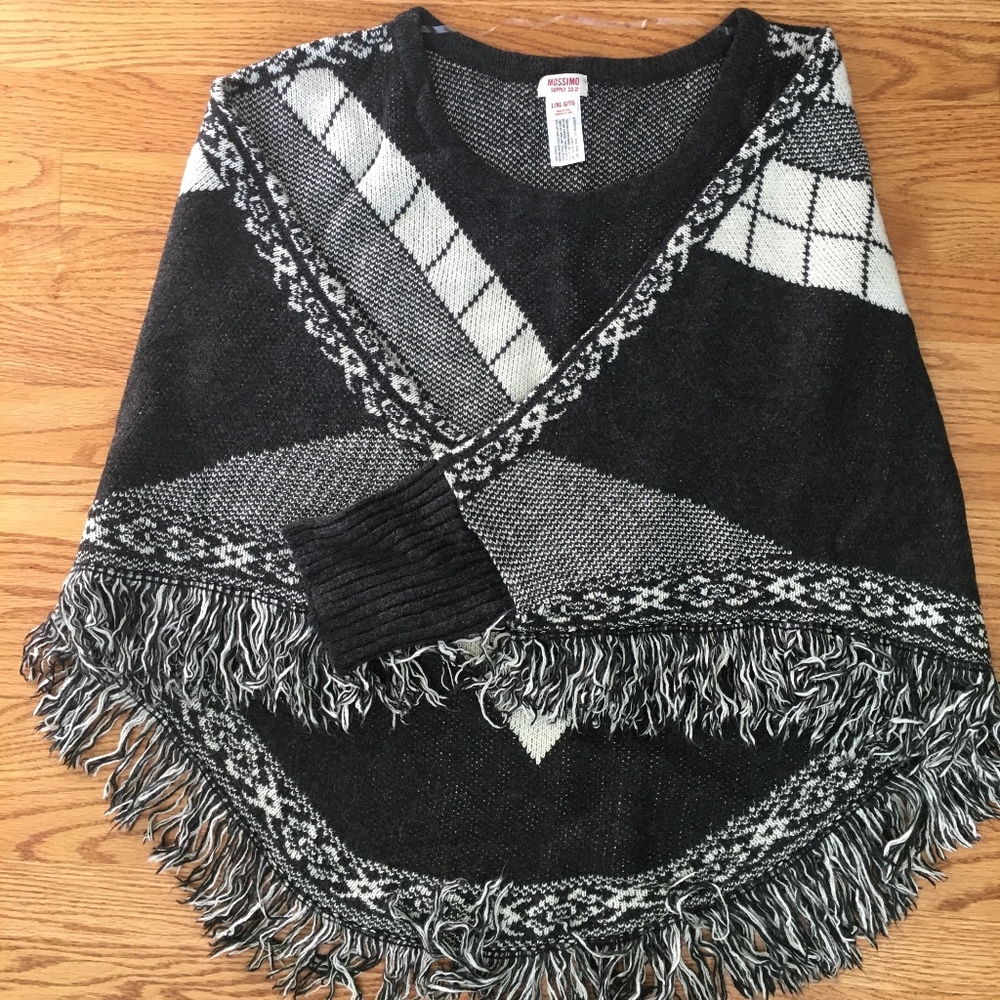 Mossimo B&W Ponch Sweater